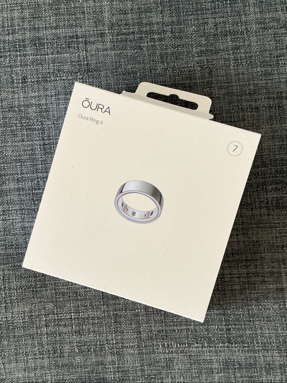 BRAND NEW OURA RING 4, SILVER, SIZE 7